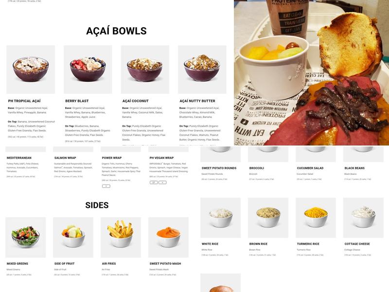 ProteinHouse Menu