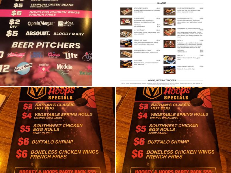 Pt's Pub Menu