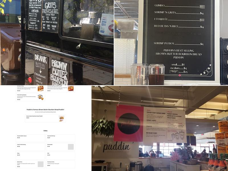 Puddin' Menu