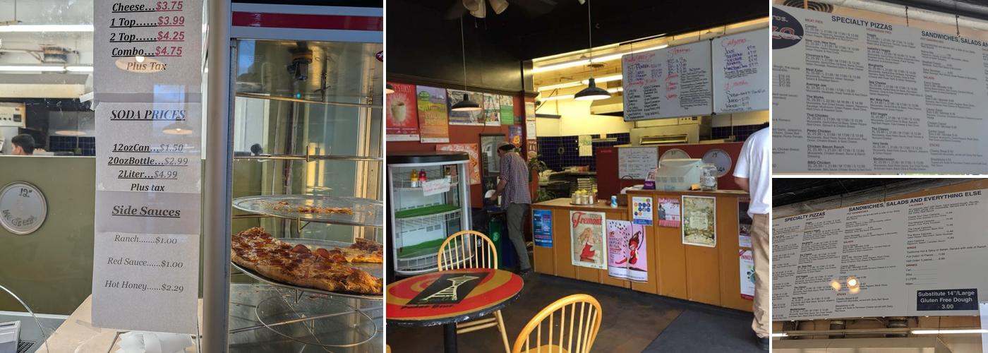 Pudge Brothers Pizza Menu