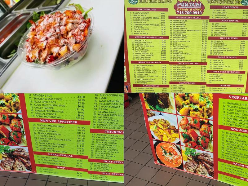 Punjabi Kabab and Gyro Menu