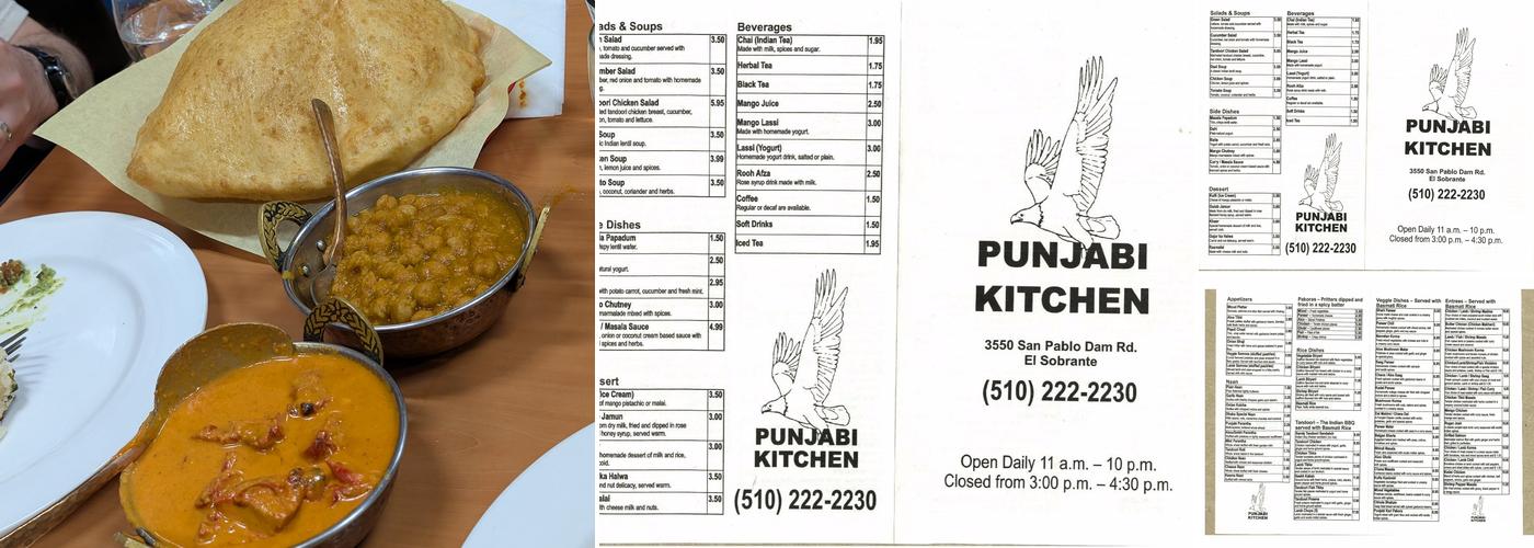 Punjabi Kitchen Menu