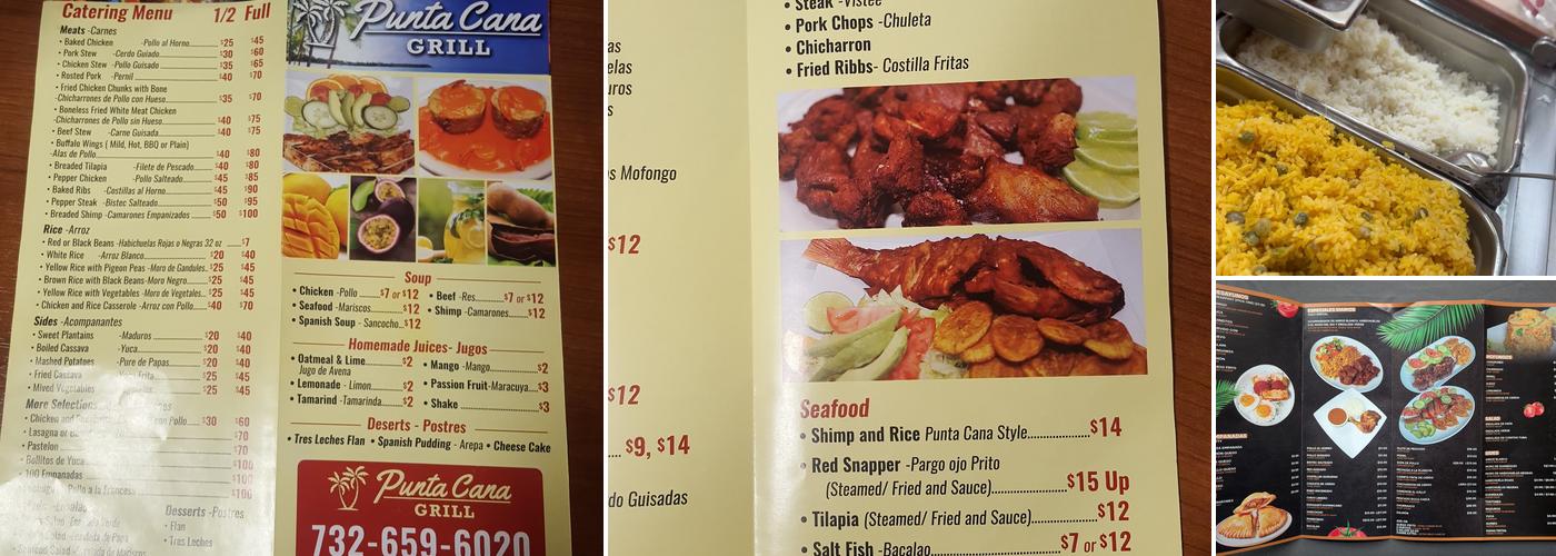 Punta cana grill Menu