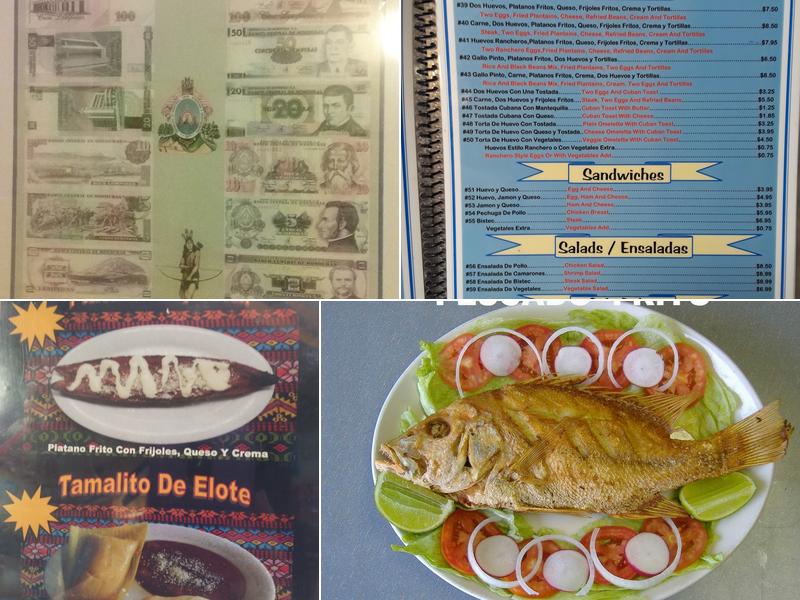 Pupuseria centroamericana Menu