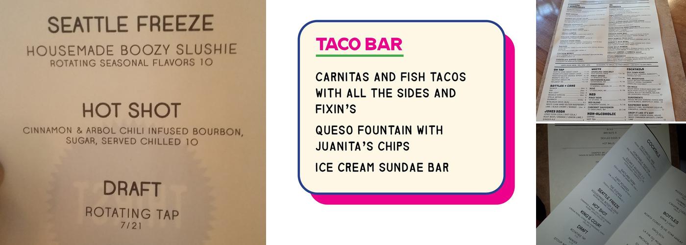 Quality Athletics Menu