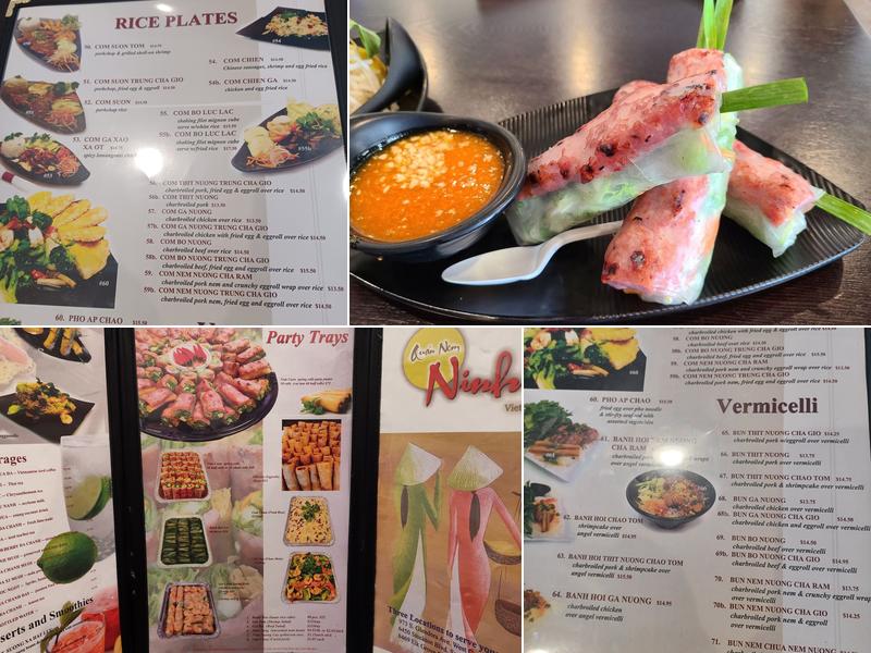 Quan Nem Ninh Hoa Menu