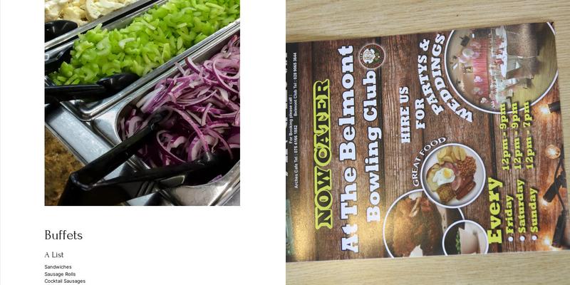 The Arches Cafe Menu