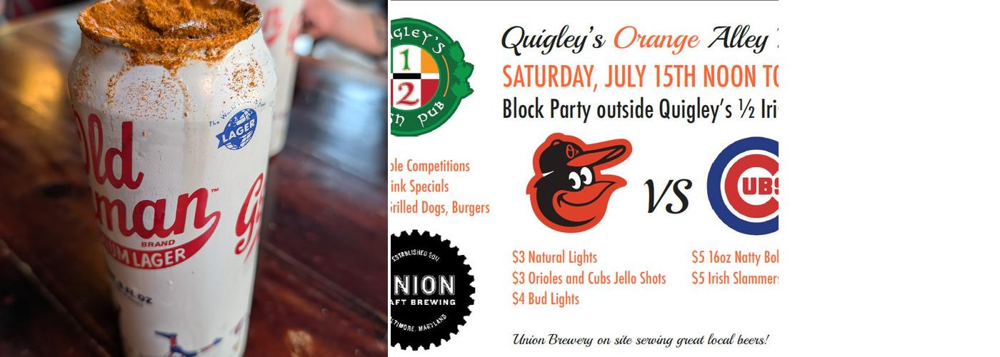 Quigley's Half-Irish Pub Menu