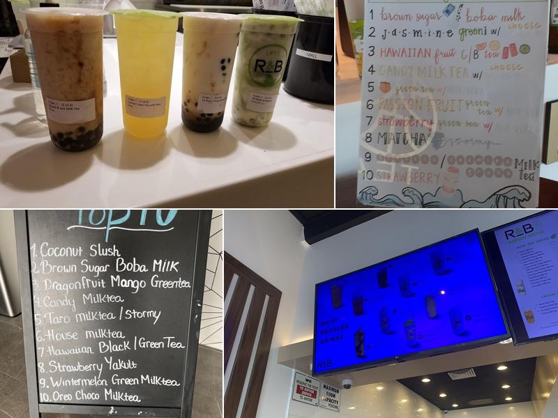 R&B Tea Garden Grove Menu