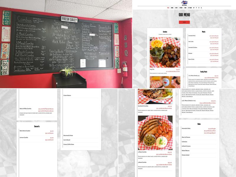 Ragin' Hog BBQ Menu