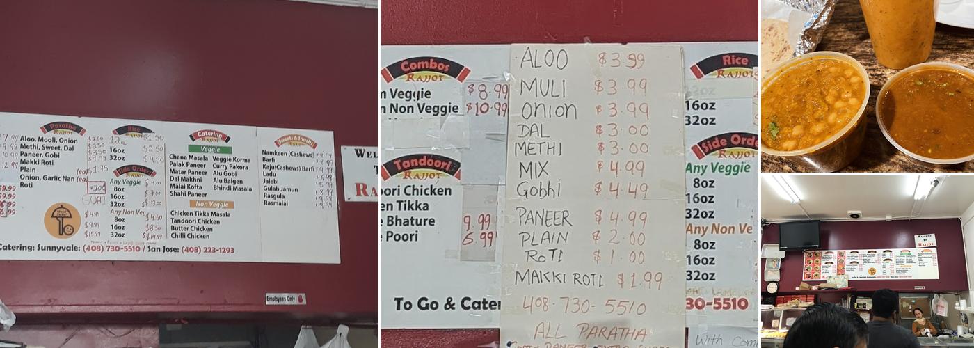 Rajjot Sweets & Snacks Menu