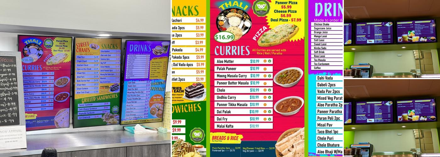 Rajula's Kitchen Menu