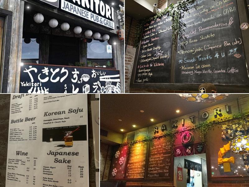 RAKITORI Japanese Pub&Grill Menu