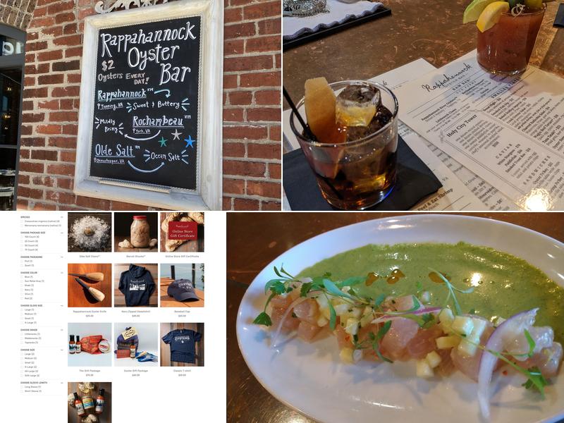 Rappahannock Oyster Bar Menu