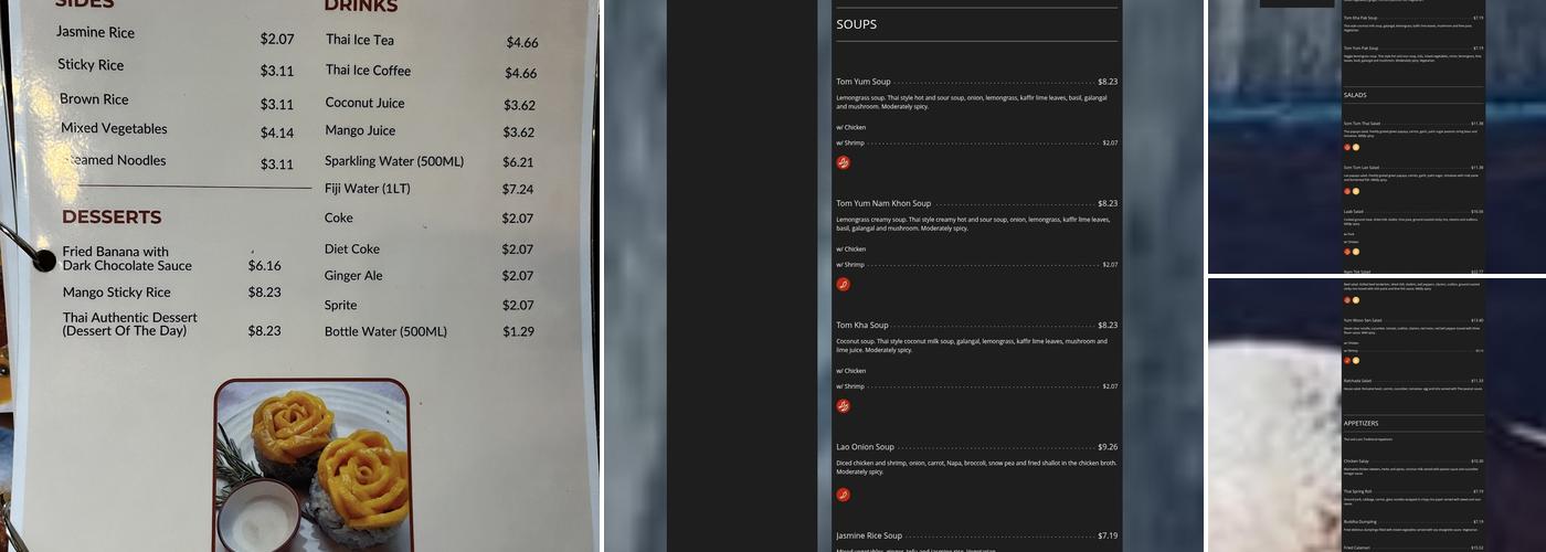 Ratchada Thai & Laos Cuisine Menu