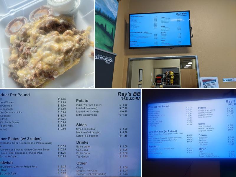 Ray’s Bar-B-Q Menu