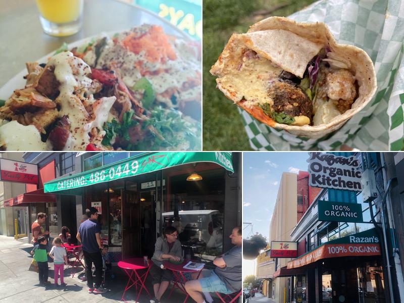 Razan's Organic Kitchen traditional and classic shawarma.