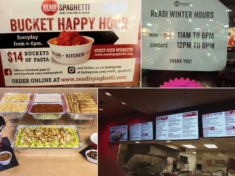 Readi Spaghetti Menu