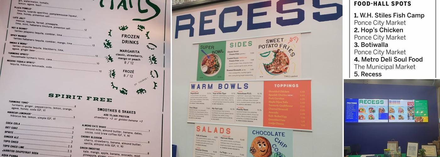 Recess Menu