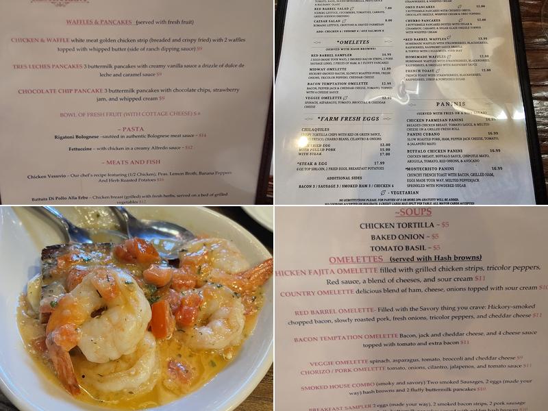 Red Barrel Restaurant Menu