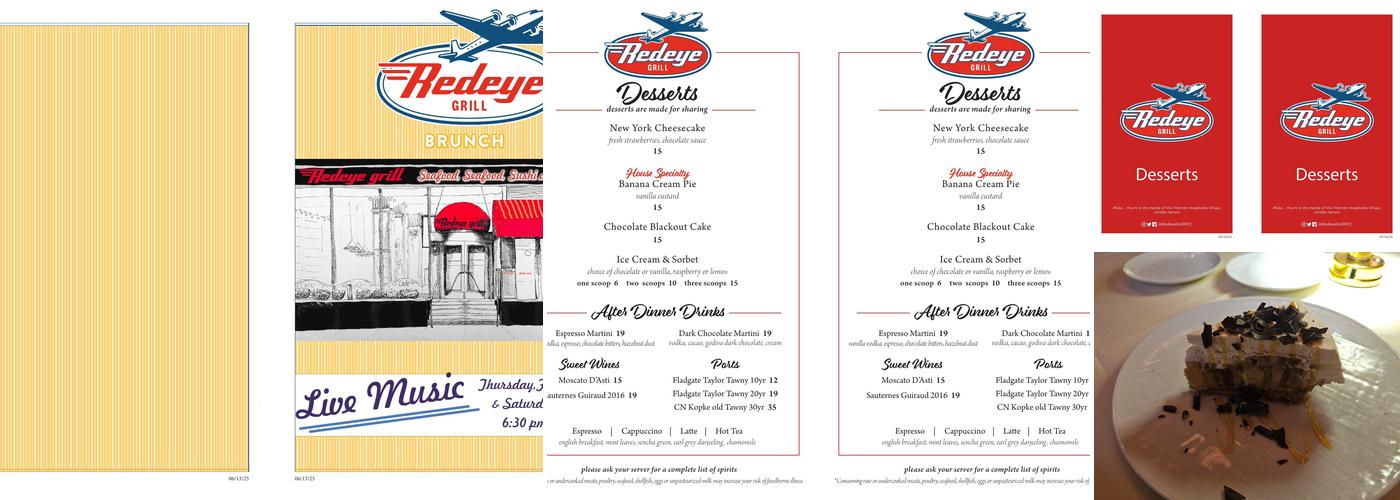 Redeye Grill Menu