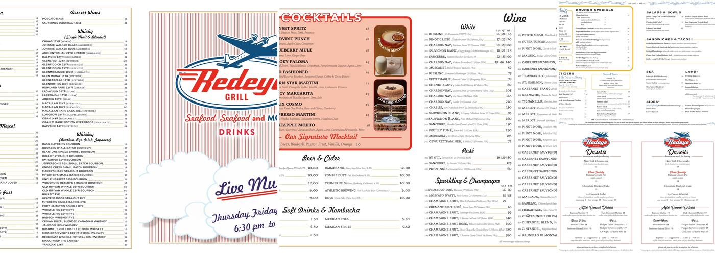 Redeye Grill Menu