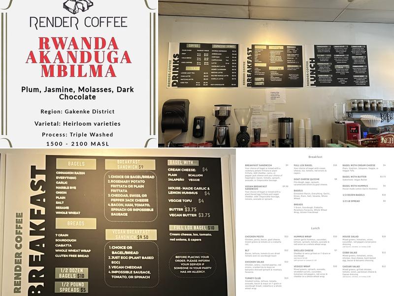 Render Coffee Menu