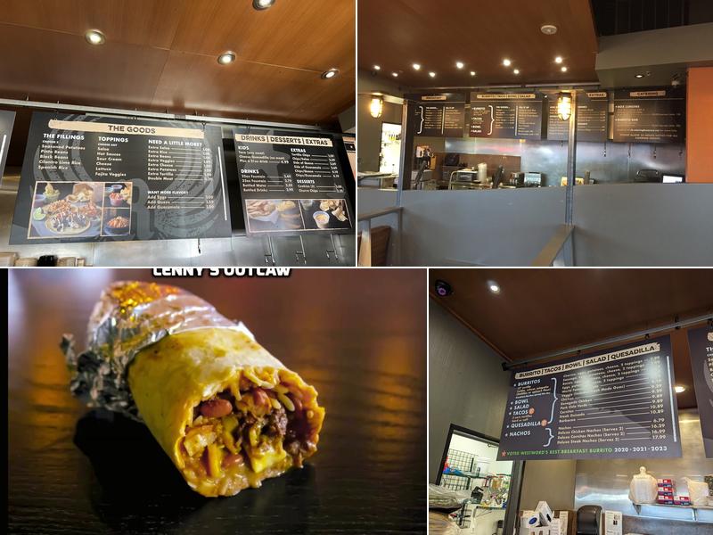 Renegade Burrito Menu