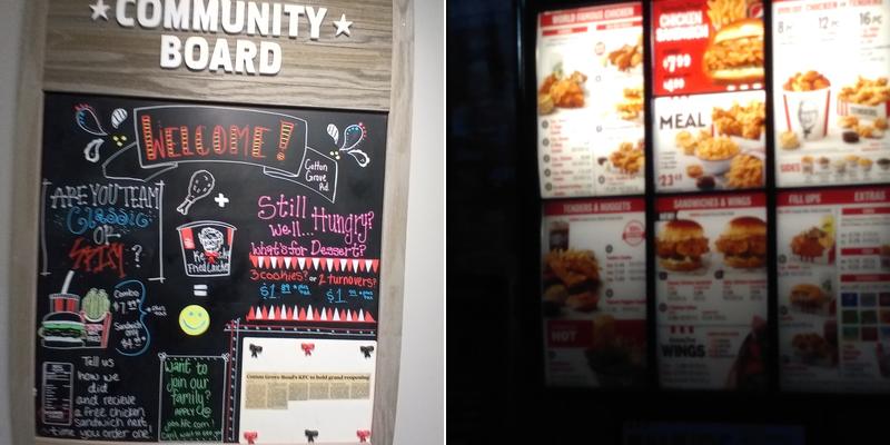 KFC Menu