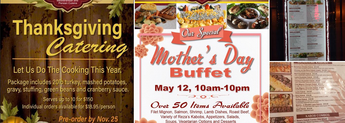 Reza's Restaurant Menu