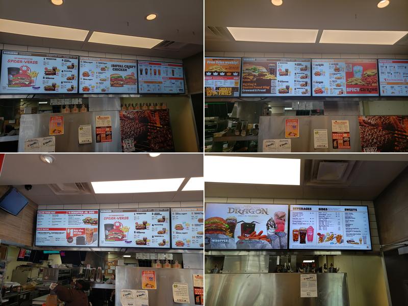 Burger King Menu