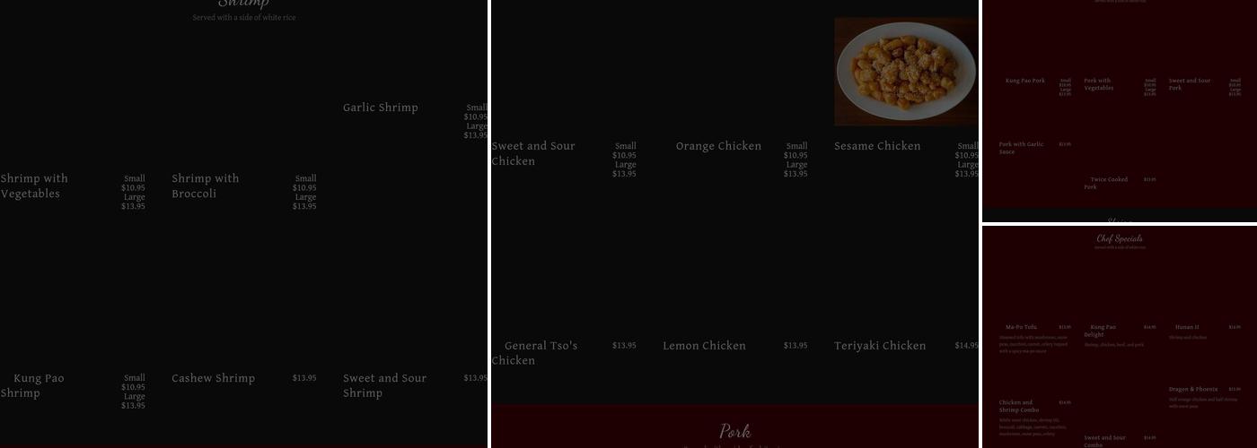 Big Rice Kitchen Menu
