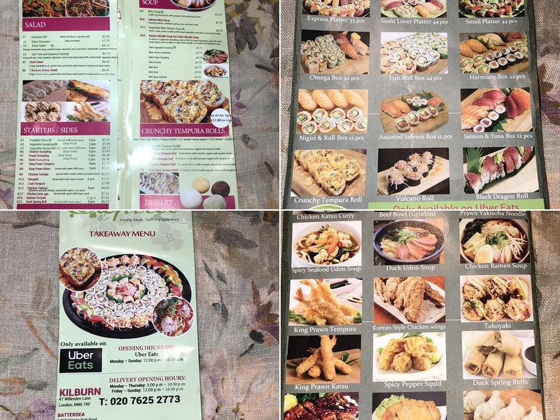 Sushi Express Kilburn Menu