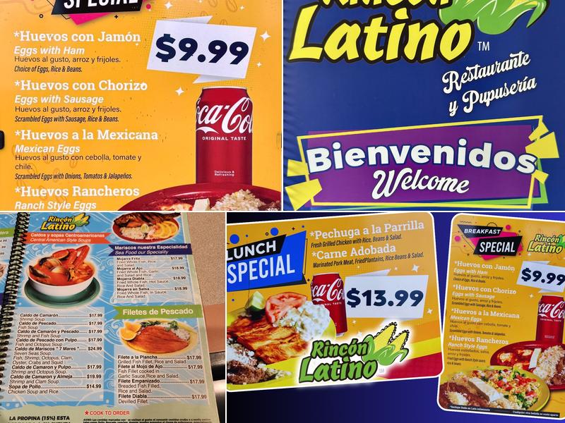 Rincon Latino Menu