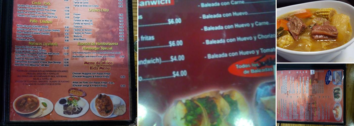 Rincon Progreseno Menu