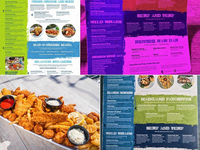 RipTydz Oceanfront Grille & Rooftop Bar Menu