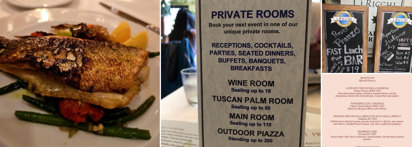 Ristorante i Ricchi Menu