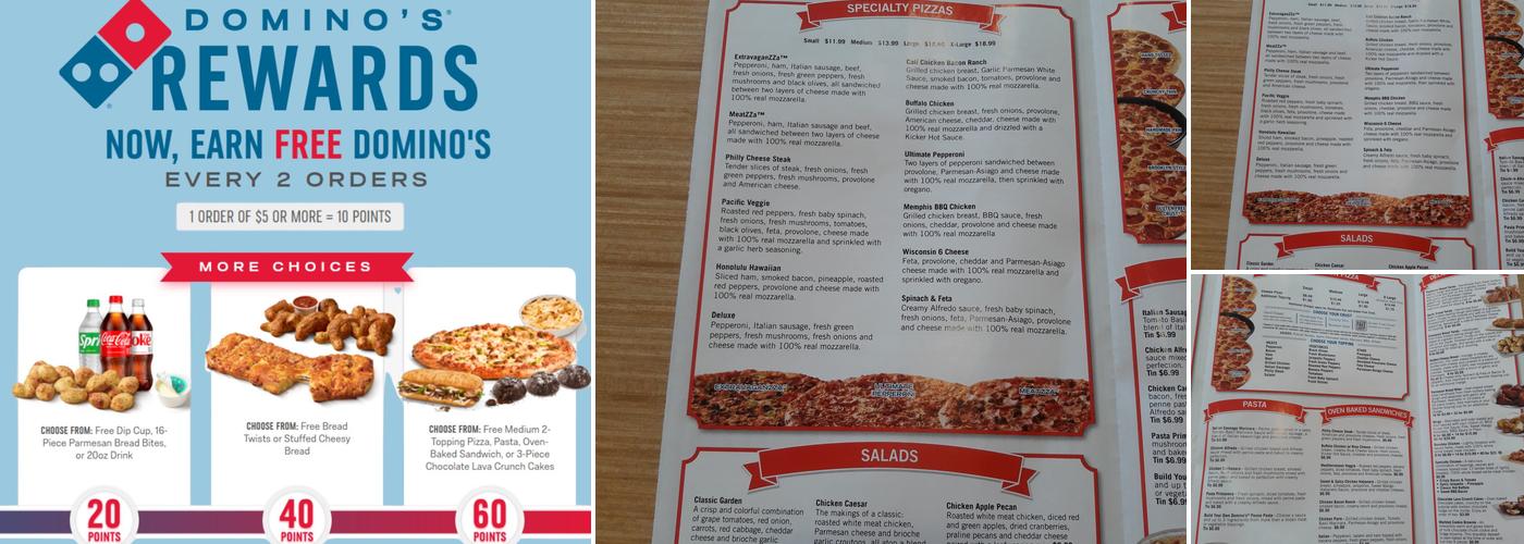 Domino's Pizza Menu