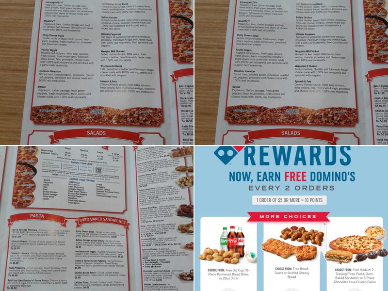 Domino's Pizza Menu