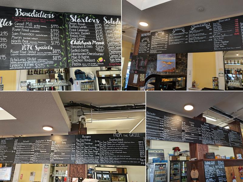 River Front Cafe Menu