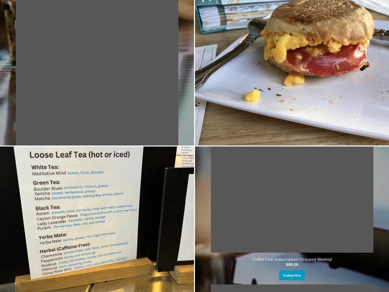 Rivers and Roads Coffee Menu
