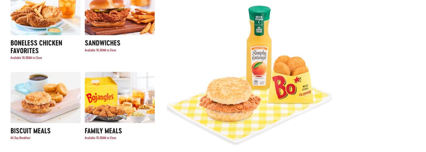 Bojangles Menu
