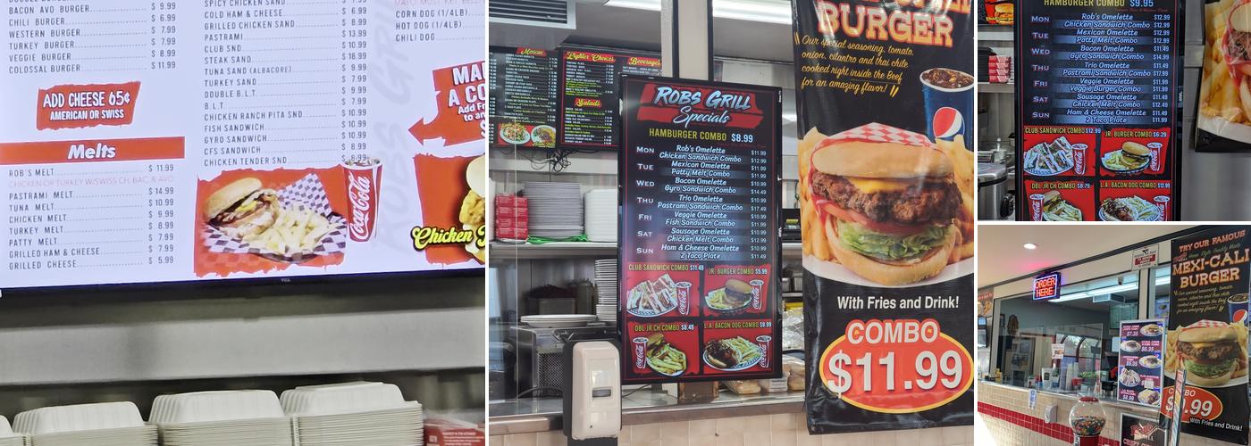 Rob's Grill Menu