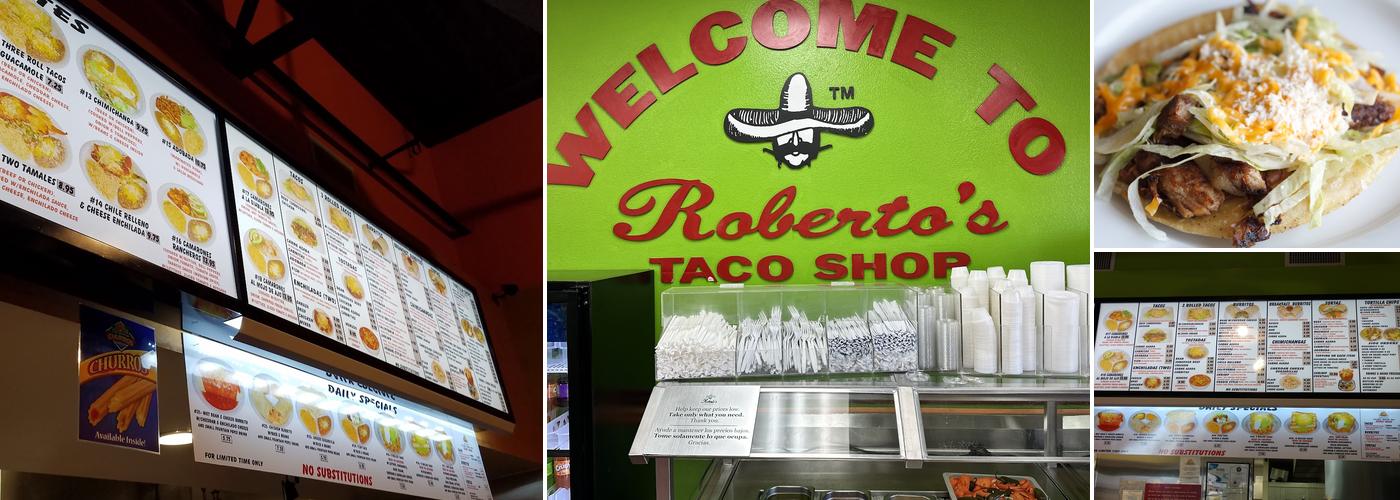 Roberto's Taco Shop Menu