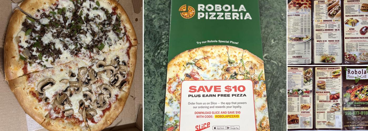 Robola Pizzeria Menu