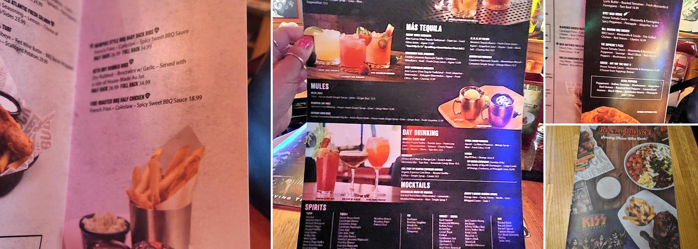 Rock & Brews Menu