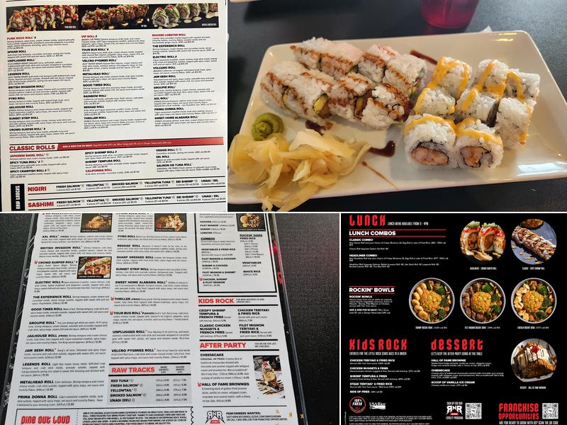 Rock N Roll Sushi Menu