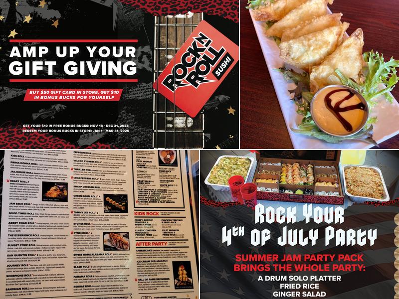 Rock N Roll Sushi Menu