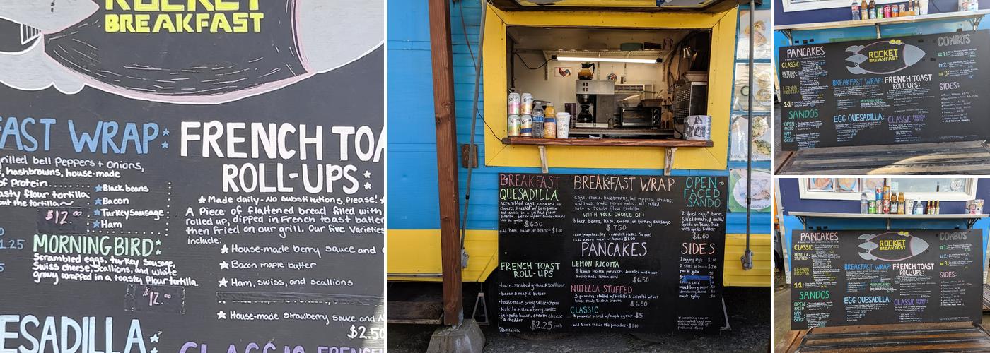 Rocket Breakfast Menu