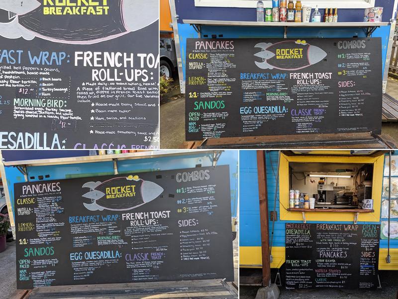 Rocket Breakfast Menu